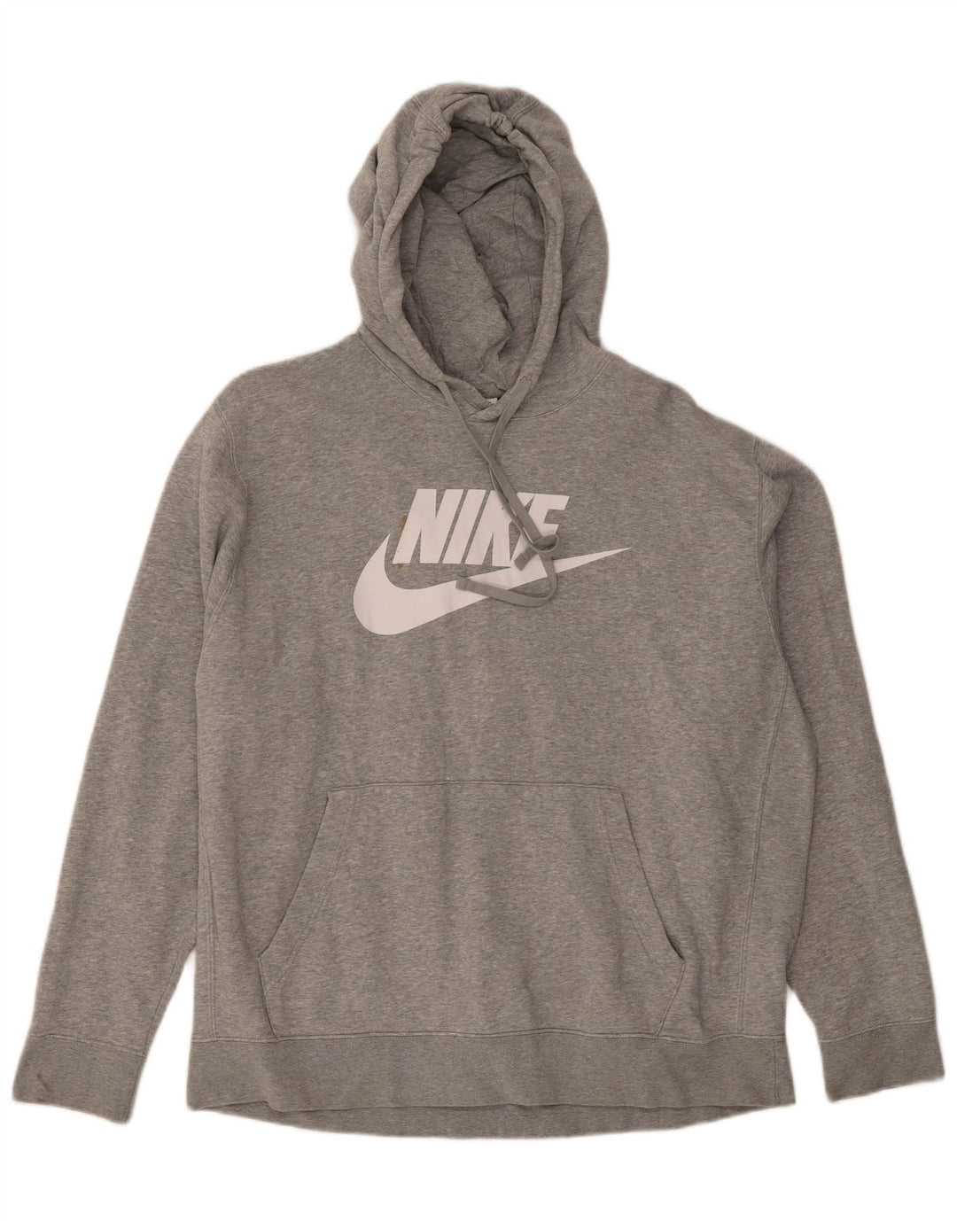 Felpa con cappuccio grafica Nike da uomo XL in cotone grigio