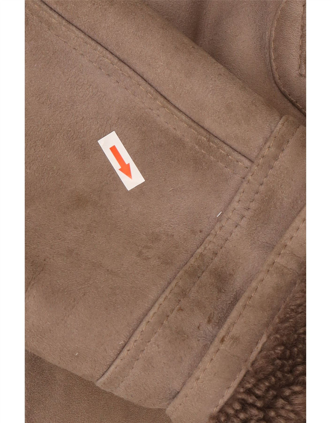 Cappotto oversize in shearling vintage da donna IT 46 Shearling grigio grande