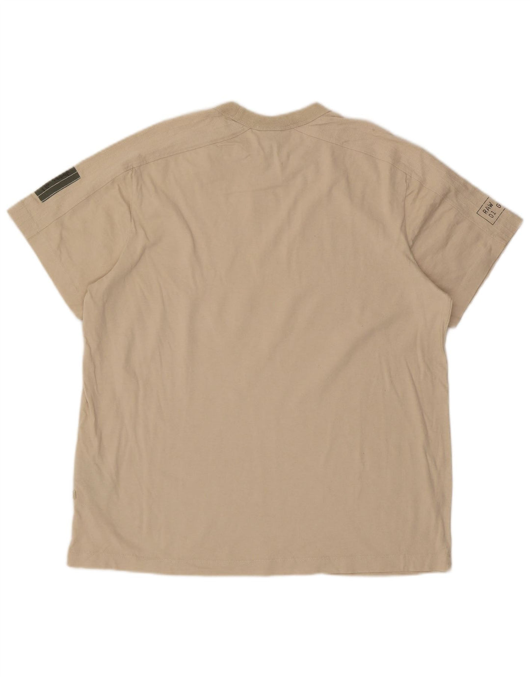 G-STAR Mens T-Shirt Top 2XL Beige Cotton