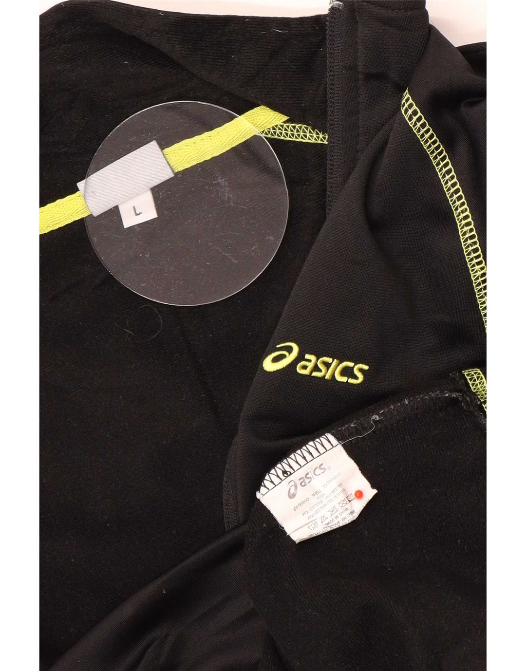 Giacca da tuta da donna Asics UK 14 grande poliestere nero