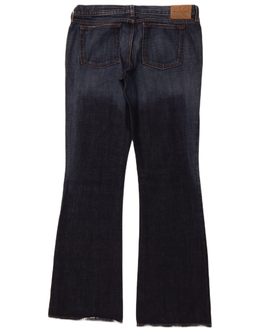 CALVIN KLEIN Jeans Bootcut da donna W32 L33 cotone blu navy