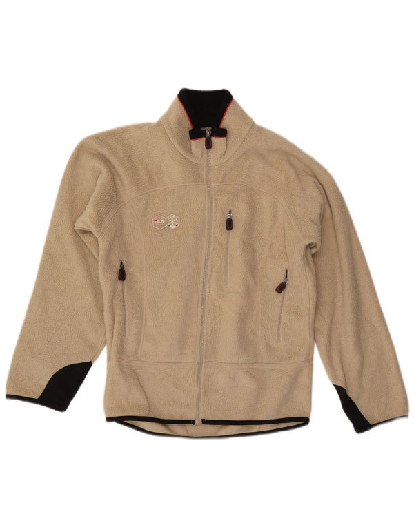 Giacca in pile da uomo Fila UK 36 Small Beige Poliestere