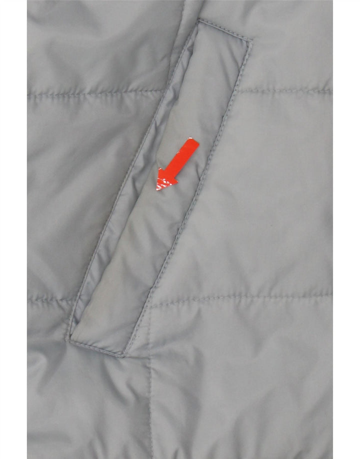 CRAZY WORLD Womens Padded Jacket UK 14 Medium Blue Polyamide Vintage Crazy World and Second-Hand Crazy World from Messina Hembry 