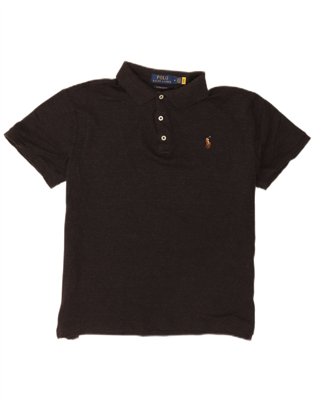 Polo Ralph Lauren Camicia slim fit personalizzata da uomo in cotone grigio medio