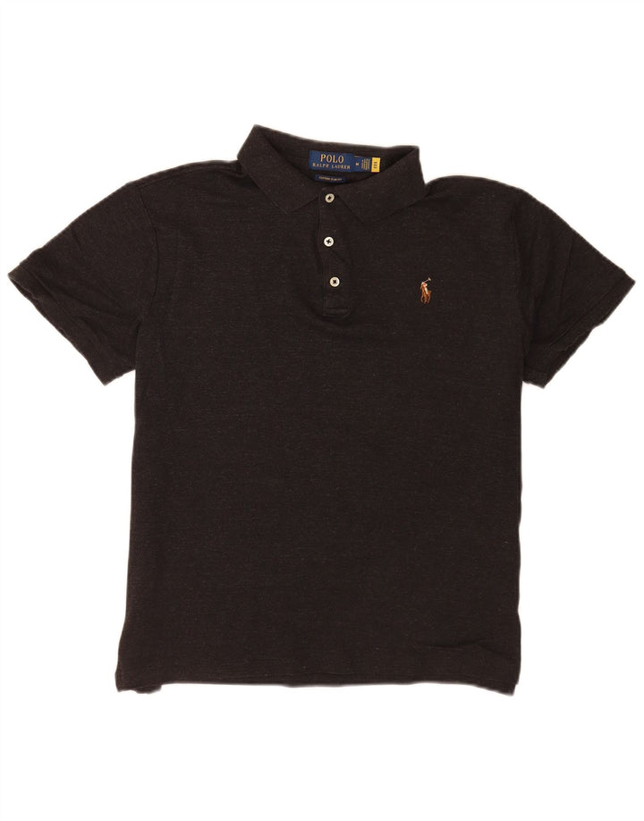 Polo Ralph Lauren Camicia slim fit personalizzata da uomo in cotone grigio medio