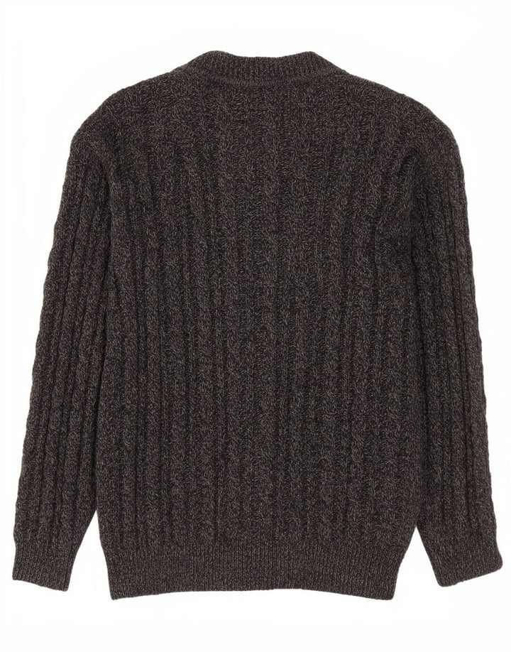 Maglione cardigan da donna Balloon in lana grigio medio