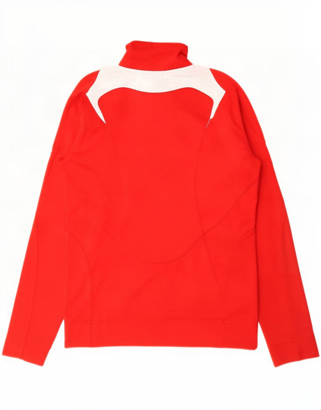 Giacca da tuta da donna Adidas UK 10 Small Poliestere color block rosso