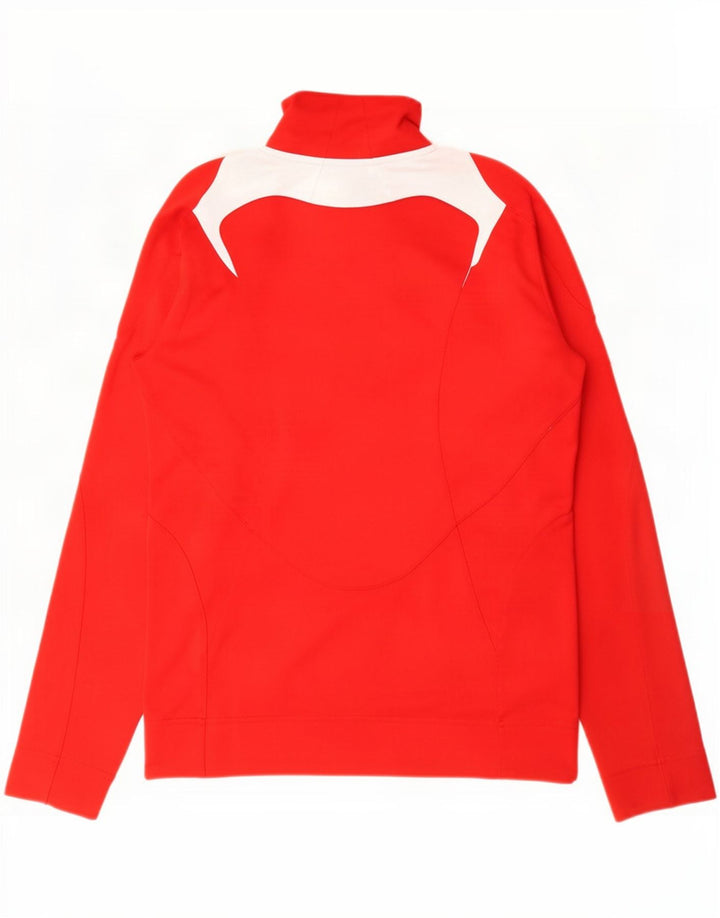 Giacca da tuta da donna Adidas UK 10 Small Poliestere color block rosso