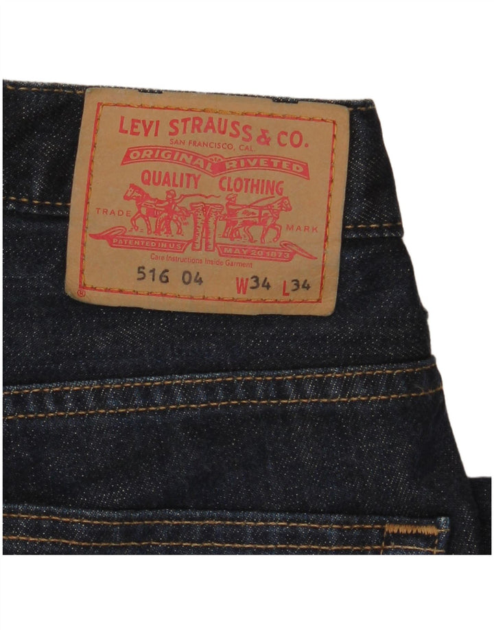 Jeans Levi's 516 Bootcut da donna W34 L34 Blu