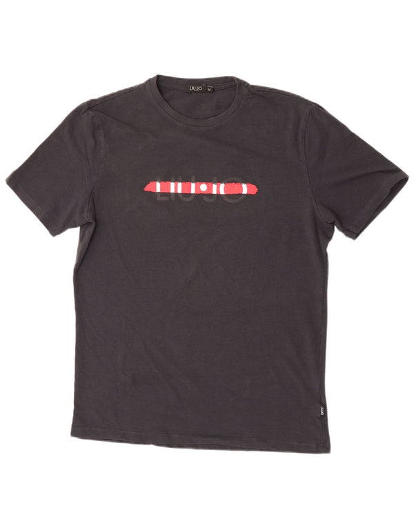 T-shirt grafica da uomo Liu Jo Top nera media