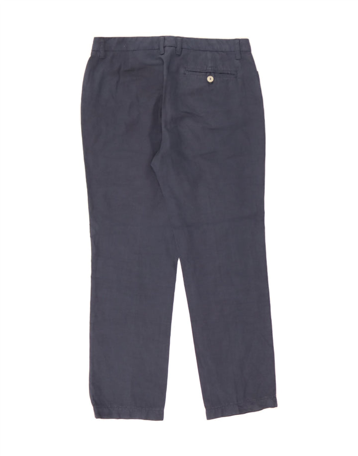 MARLBORO CLASSICS Womens Casual Trousers EU 40 Medium W30 L28 Navy Blue Vintage Marlboro Classics and Second-Hand Marlboro Classics from Messina Hembry 