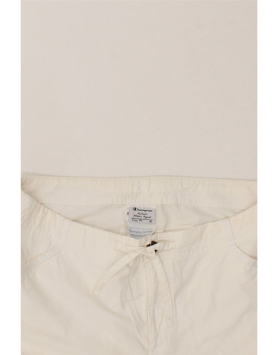 CHAMPION Womens Chino Shorts UK 14 Medium W30 White Cotton Vintage Champion and Second-Hand Champion from Messina Hembry 