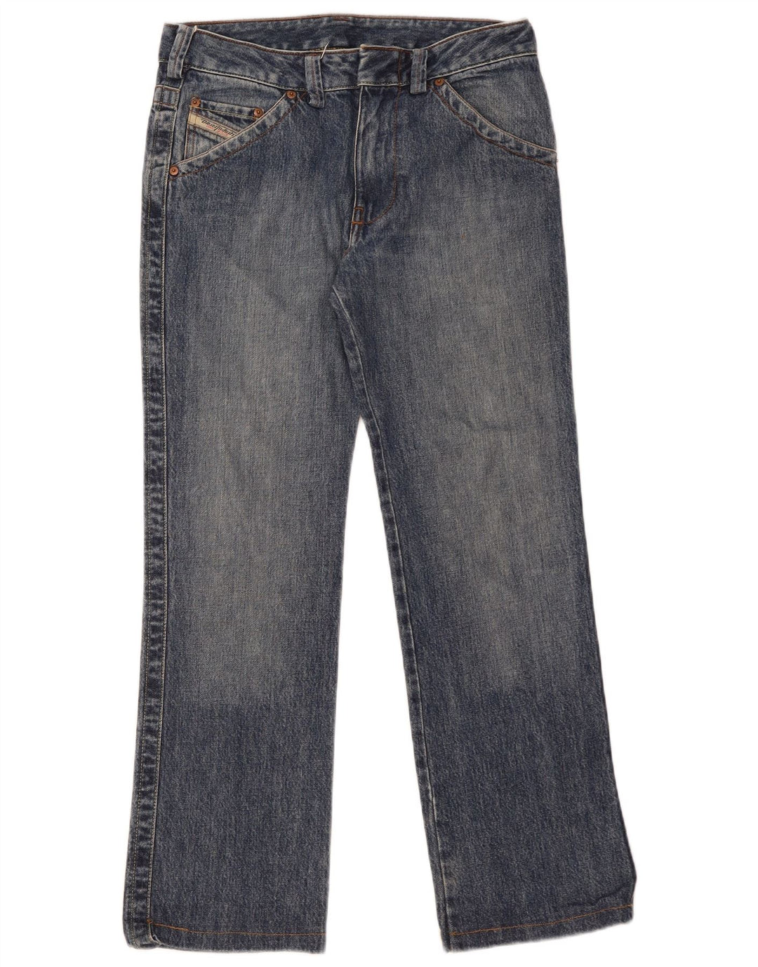 Jeans dritti da donna DIESEL W29 L30 cotone blu