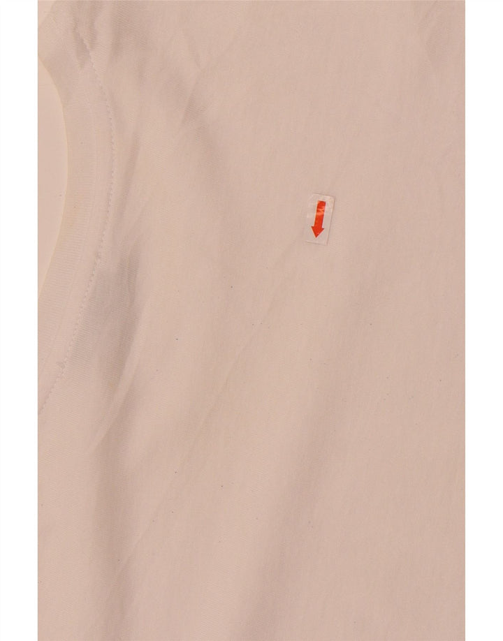 Top in camicetta da donna Zara UK 14 cotone bianco medio