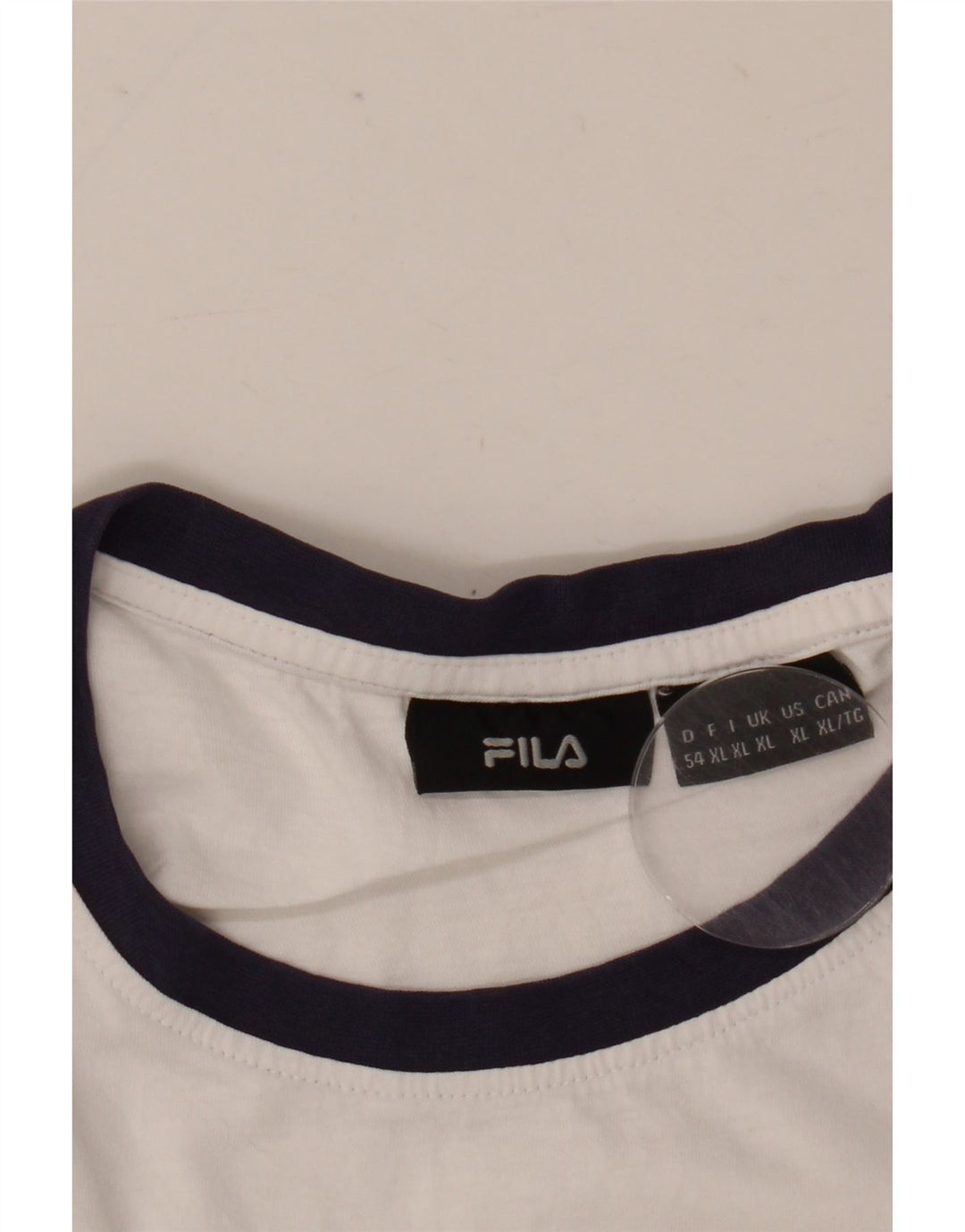 T-shirt grafica da uomo Fila Top XL bianca