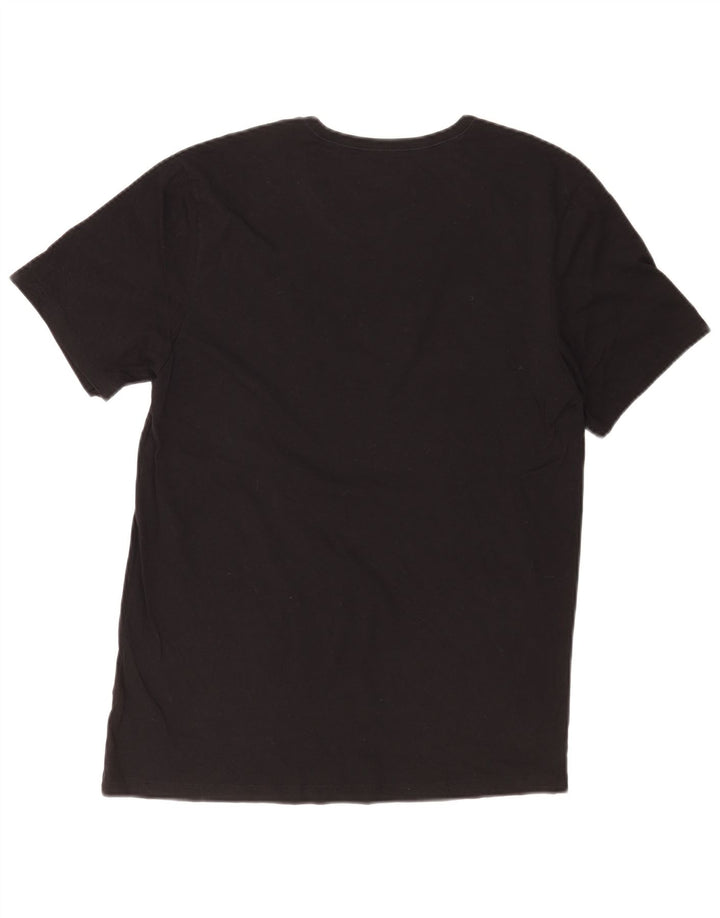 T-shirt da uomo Hugo Boss Top grande in cotone nero