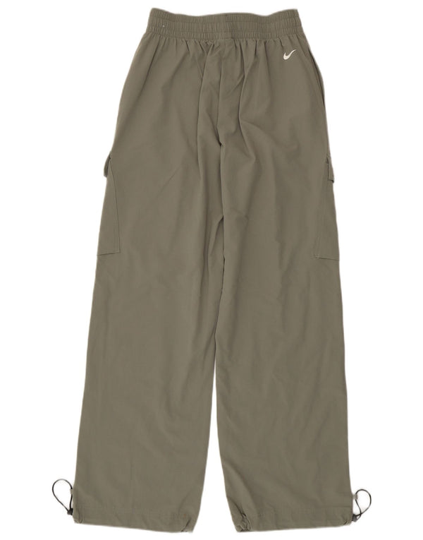 Pantaloni da tuta Nike Swoosh Cargo da donna UK 4 XS nylon kaki