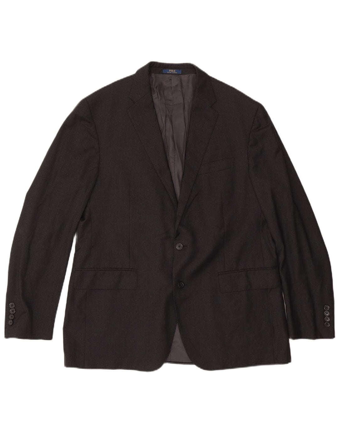 Polo Ralph Lauren Giacca blazer a 2 bottoni da uomo UK 44 XL Lana grigia