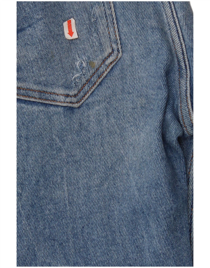 Jeans skinny effetto consumato corto ZARA da donna EU 40 medio W30 L26 cotone blu