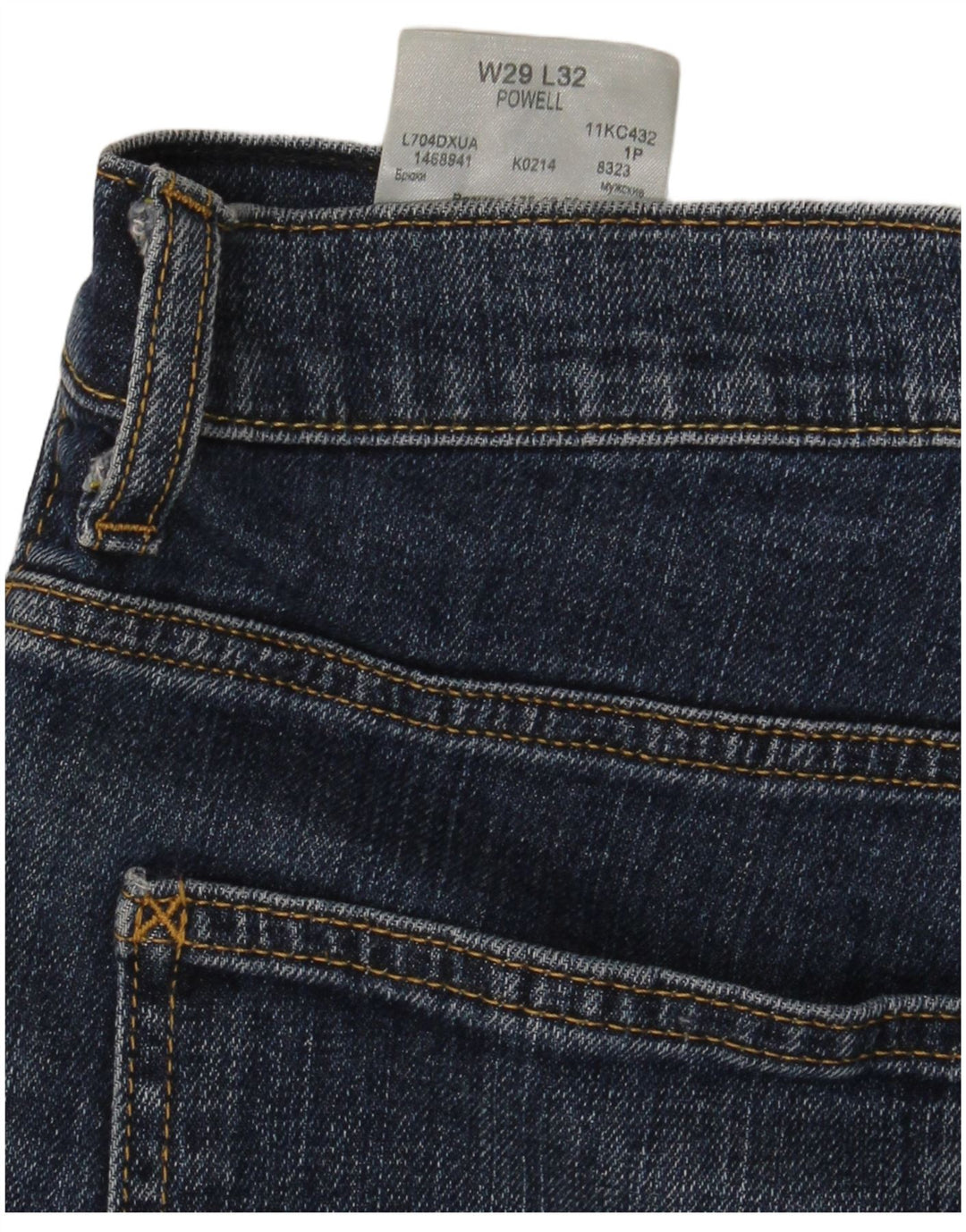 Jeans dritti da uomo Lee Powell W29 L30 cotone blu