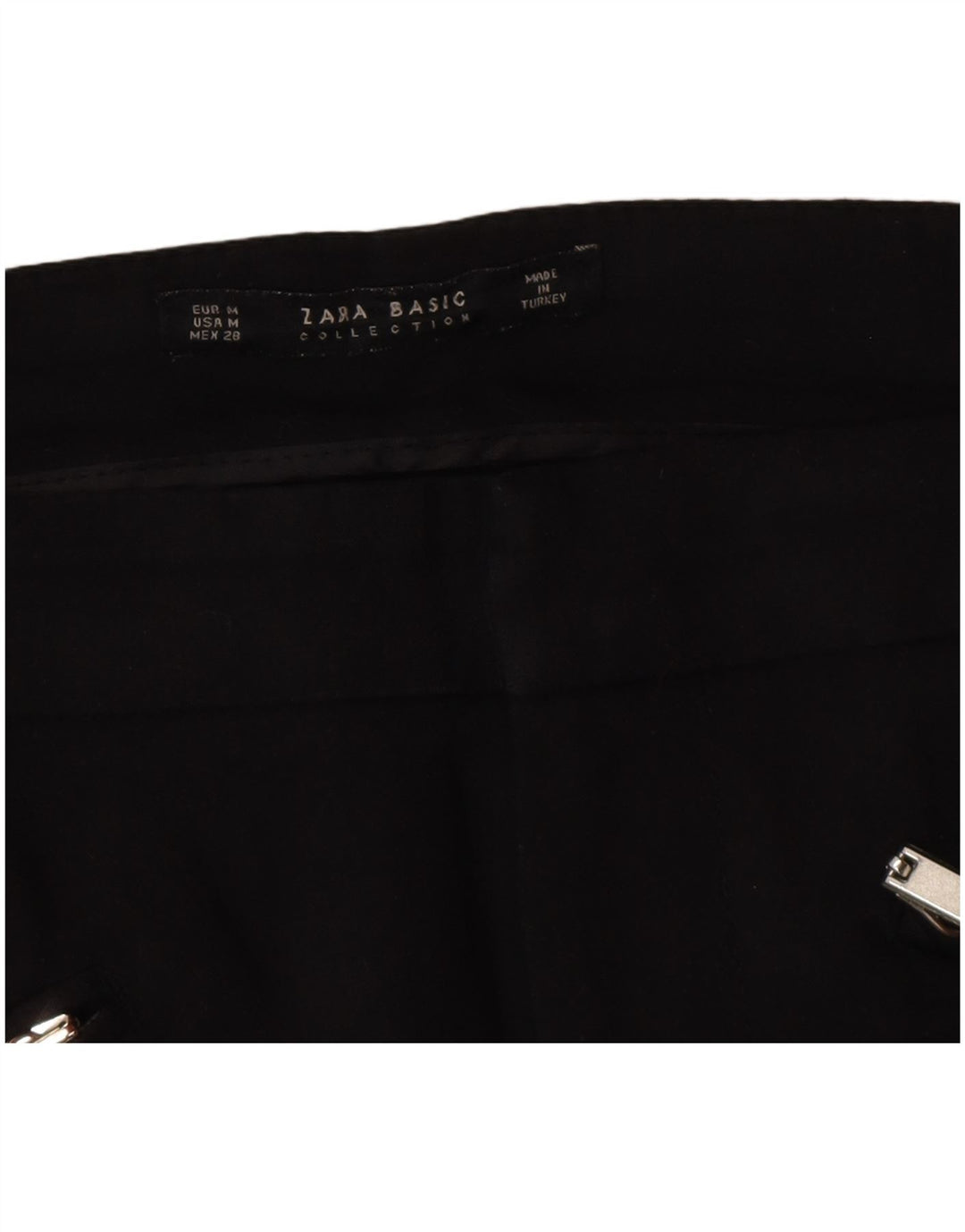 Pantaloni casual slim da donna Zara medi W28 L28 neri