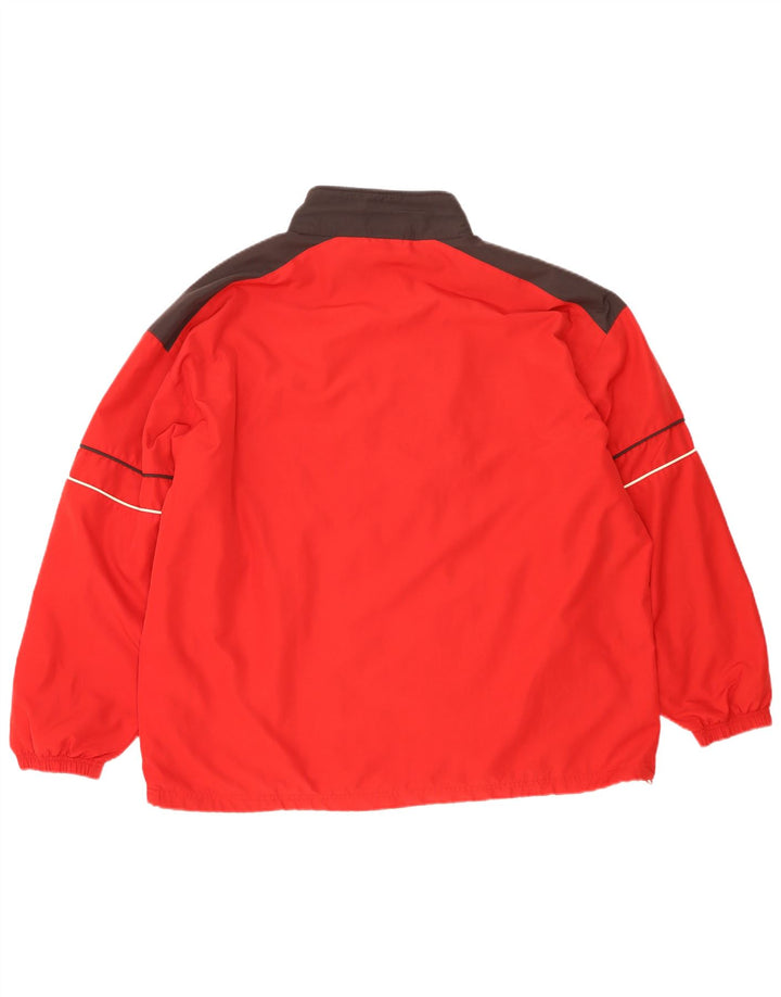Giacca antipioggia da uomo Reebok UK 42 XL Poliestere color block rosso