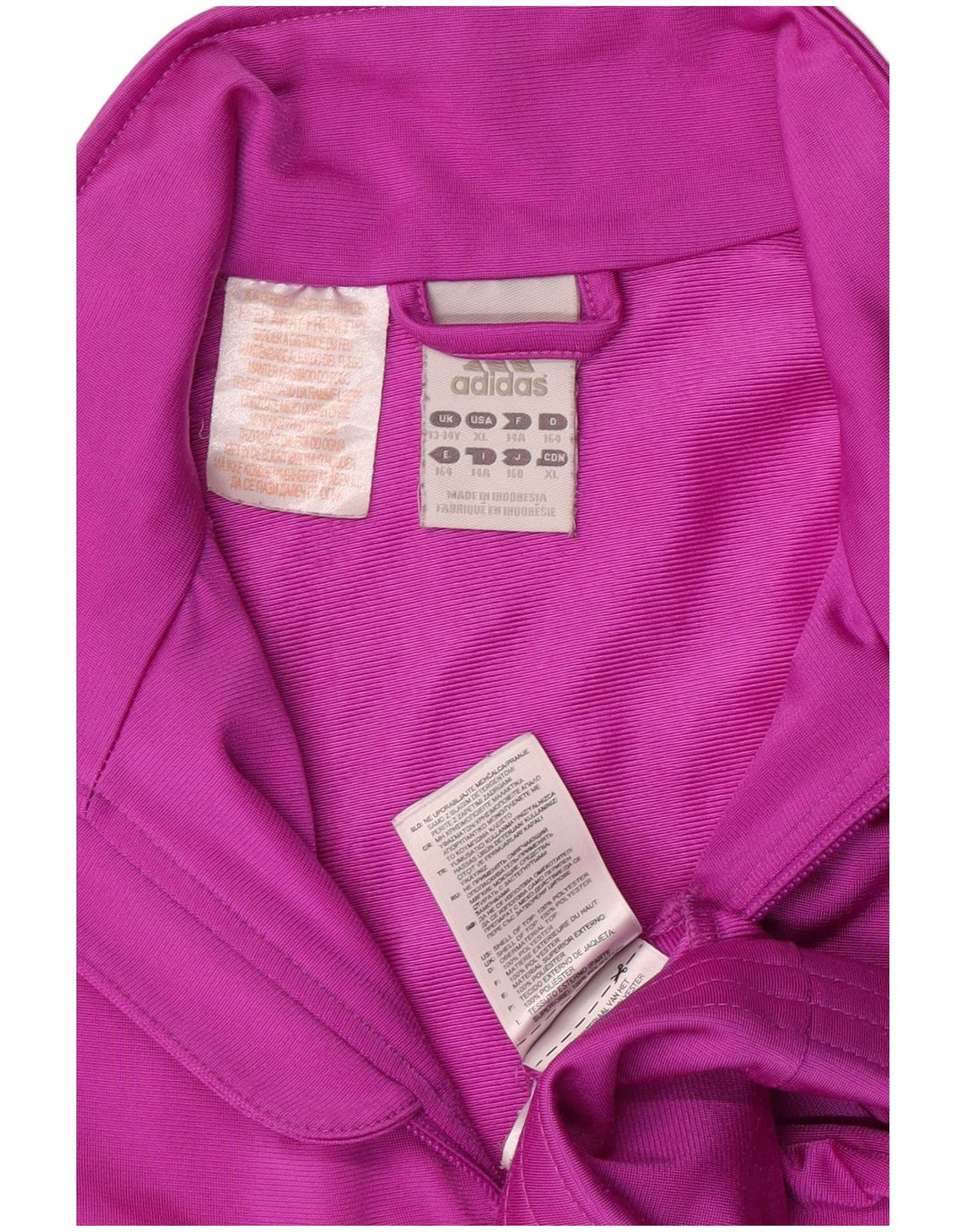 Giacca Top Tuta Adidas Bambina 13-14 Anni Viola Poliestere