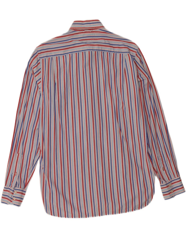 TOMMY HILFIGER Camicia da uomo in cotone a righe blu medio