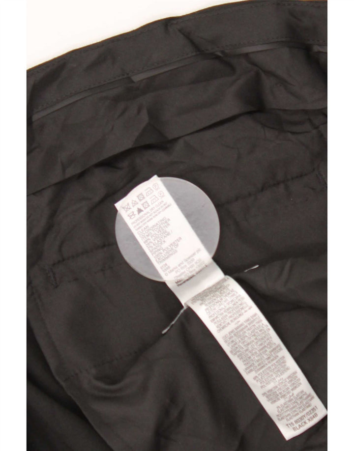 Pantaloni da abito vestibilità regolare Marks & Spencer da uomo W46 L33 poliestere nero