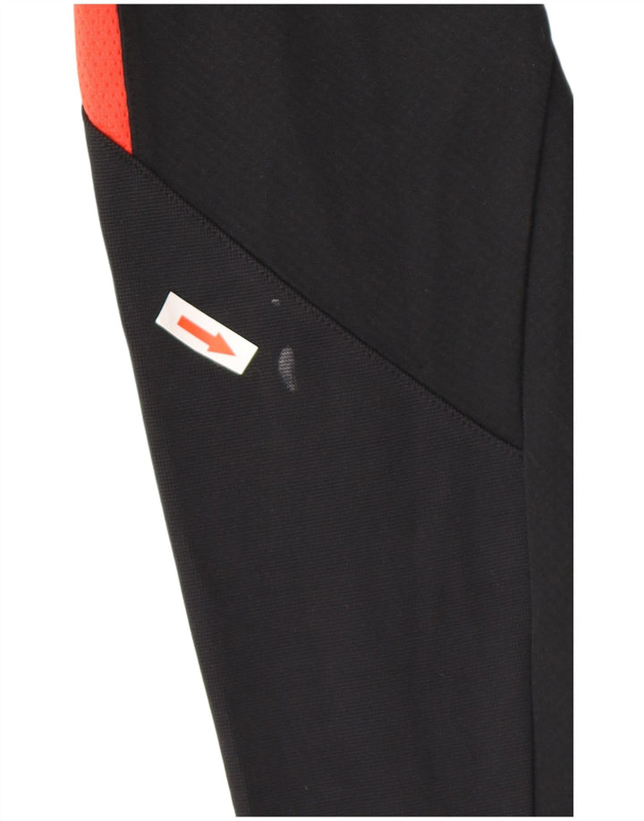 Nike - Maglia da tuta pullover con zip e collo da uomo, media, nera, poliestere, sportiva