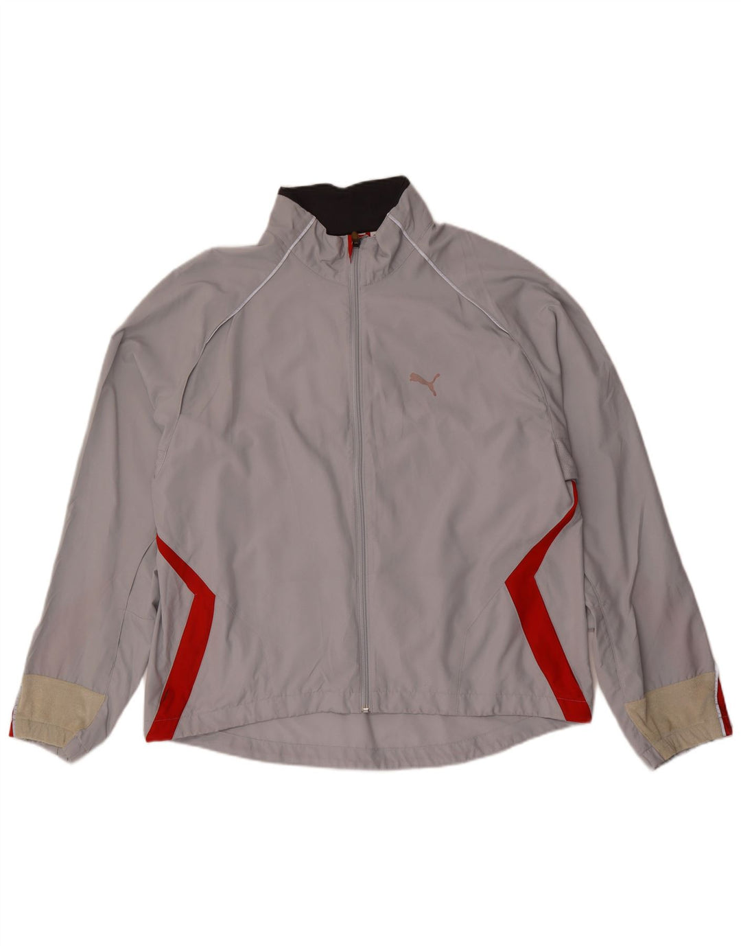 Giacca da tuta da uomo Puma XL Poliestere color block grigio