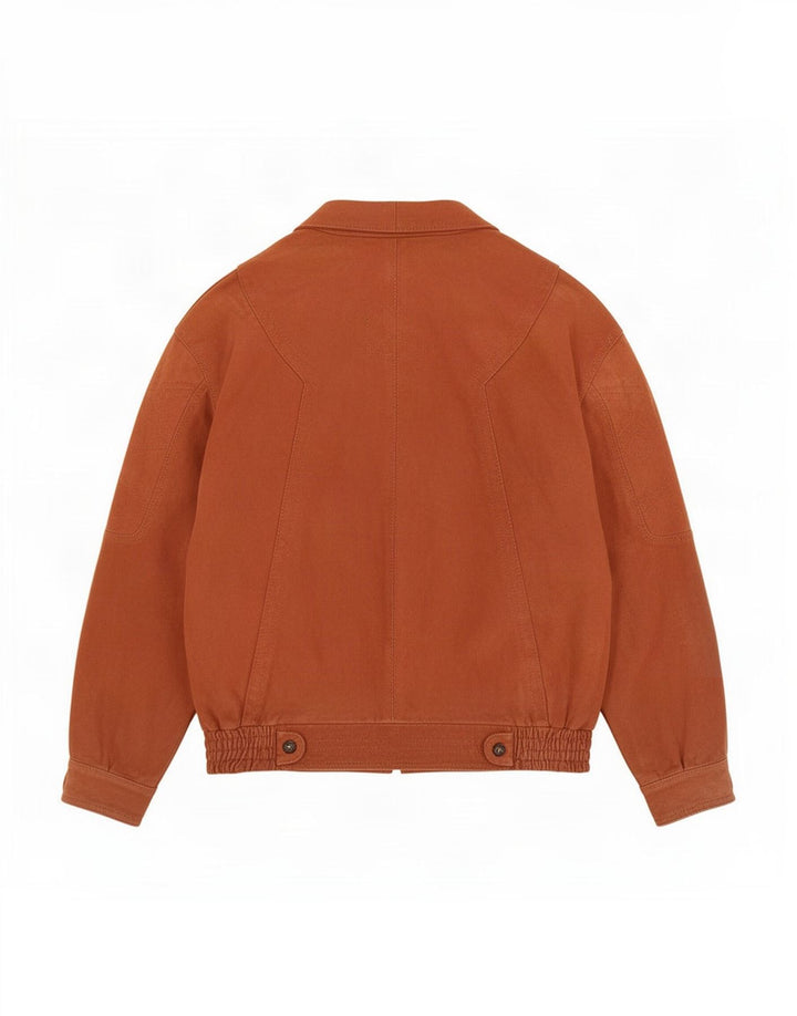 Giacca in pelle vintage da uomo IT 52 XL Marrone