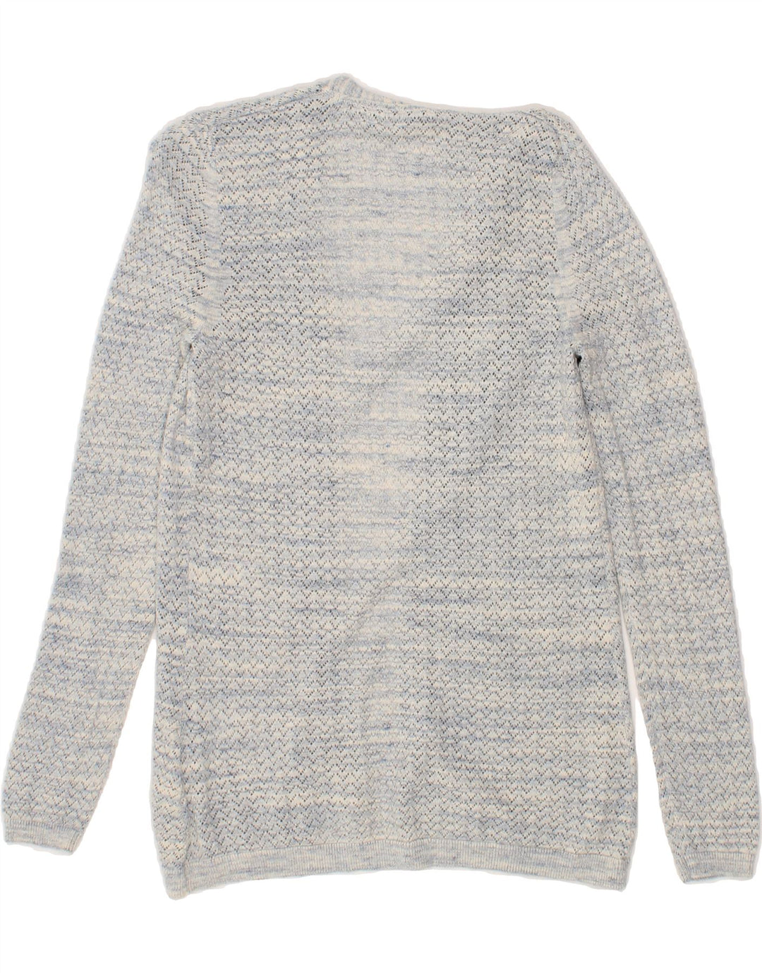 L.L.BEAN Womens Open Cardigan Sweater UK 10 Small Grey Cotton Vintage L.L.Bean and Second-Hand L.L.Bean from Messina Hembry 