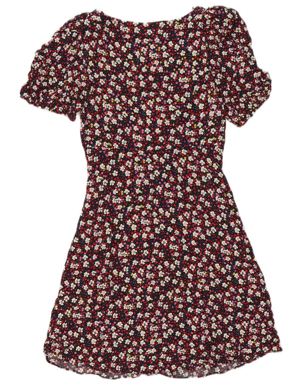 Abito camicia da donna Zara UK 6 XS poliestere floreale multicolore