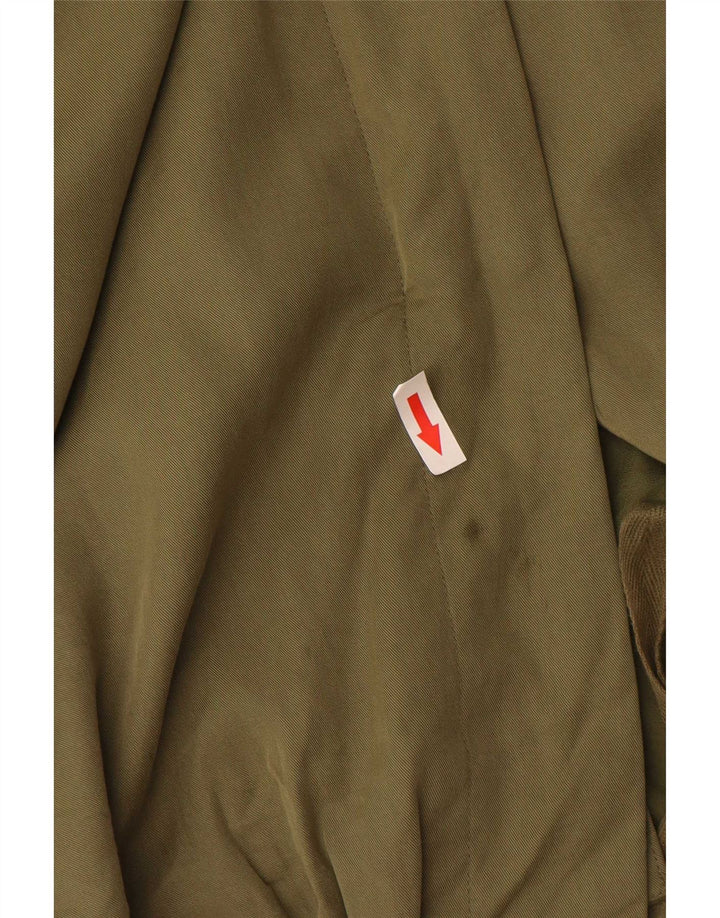 Giacca Parka con cappuccio da donna Marks & Spencer UK 16 Large Poliestere kaki