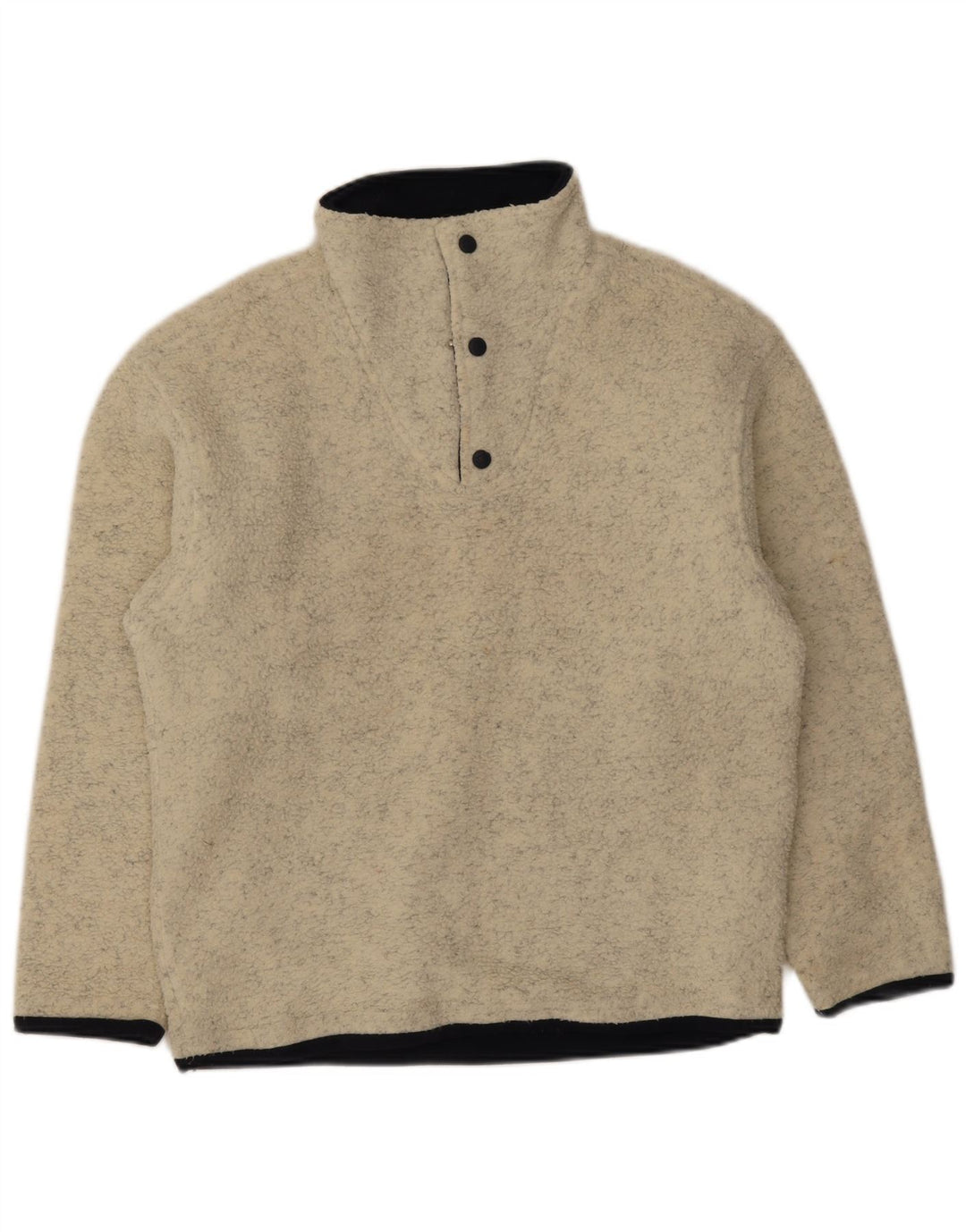 Maglione in pile da uomo con collo con zip Lotto, piccolo poliestere chiazzato beige
