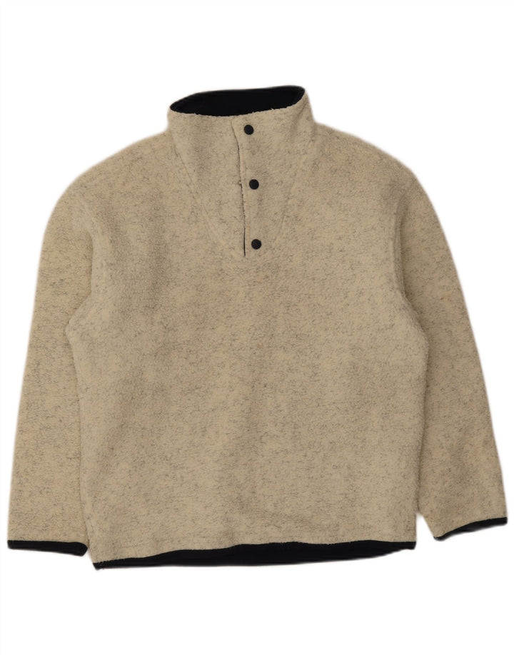 Maglione in pile da uomo con collo con zip Lotto, piccolo poliestere chiazzato beige
