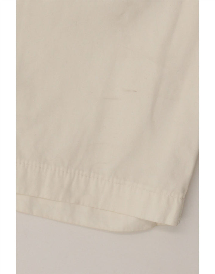 Pantaloncini chino da uomo Murphy & Nye W36 grandi in cotone bianco