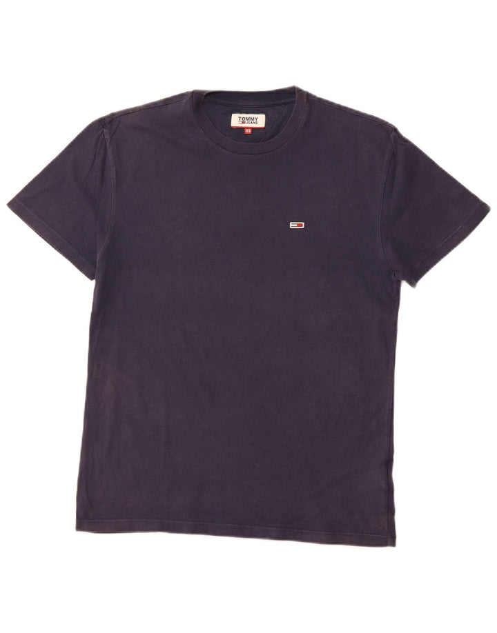 TOMMY HILFIGER T-shirt da uomo Top XS Blu navy in cotone
