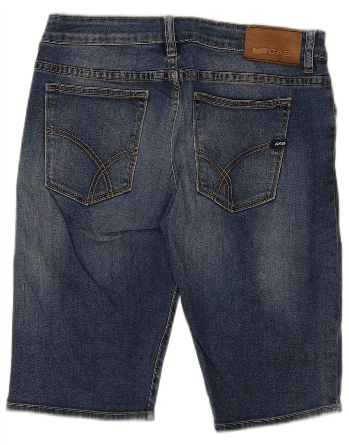Pantaloncini di jeans da uomo Gas W33 cotone blu medio