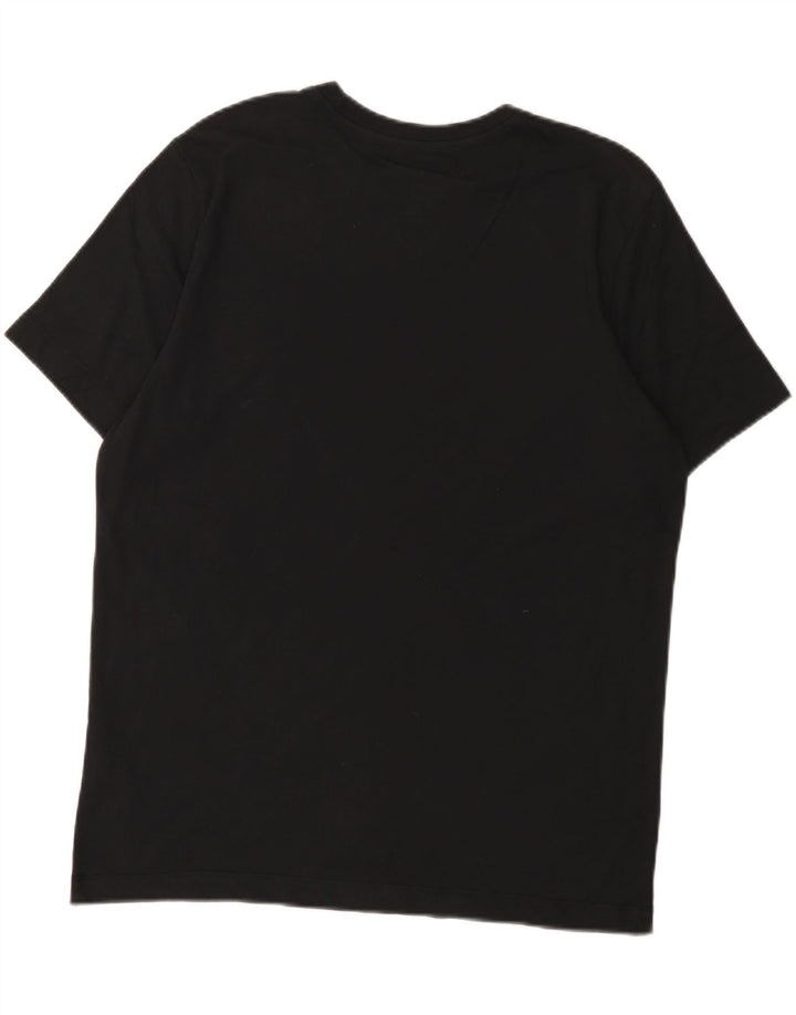 T-shirt grafica Nike Dri Fit da uomo in cotone medio nero