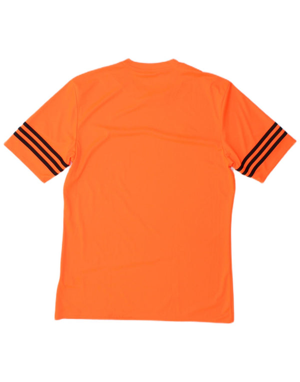 T-shirt Adidas Climalite da uomo Top in poliestere arancione medio