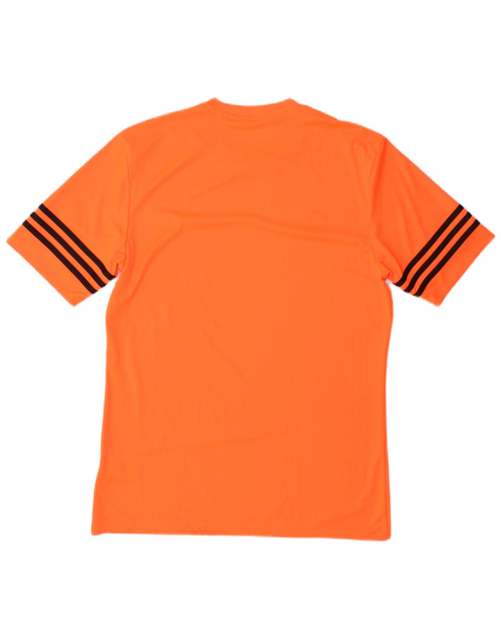 T-shirt Adidas Climalite da uomo Top in poliestere arancione medio