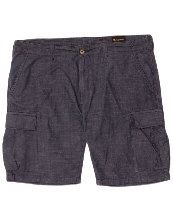 Pantaloncini cargo da uomo Refrigiwear IT 54 2XL W40 Blu Navy Cotone