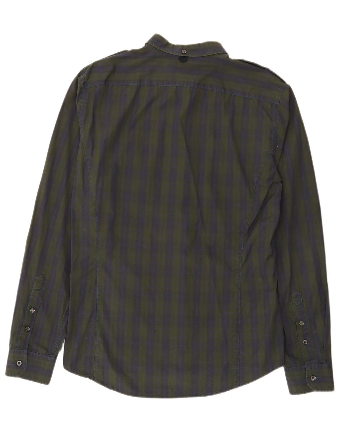 Camicia militare da uomo Gas XL in cotone a quadri multicolore