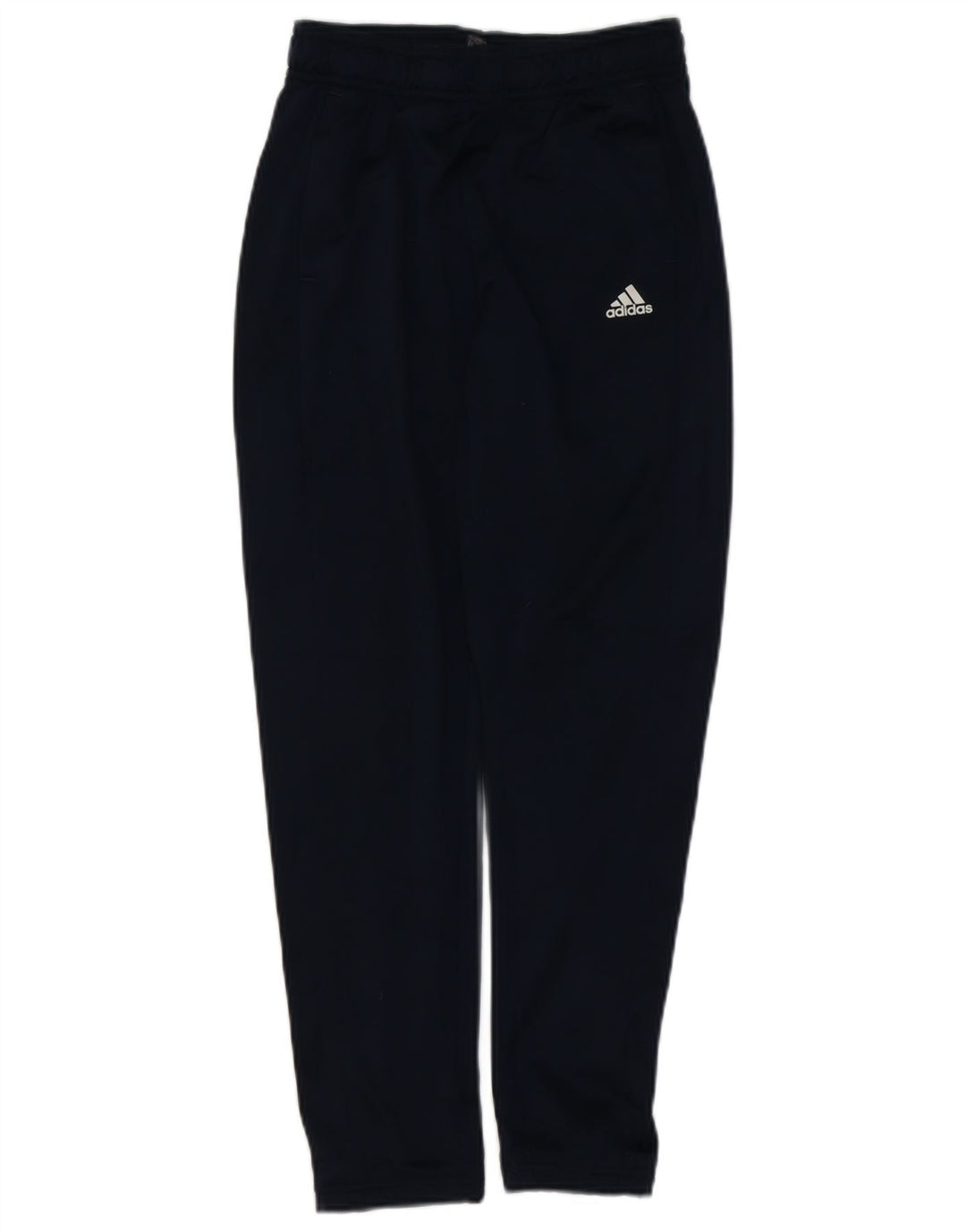 Pantaloni della tuta da ragazzo ADIDAS 11-12 anni in poliestere blu navy