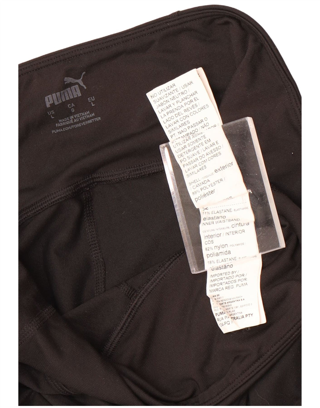 Leggings PUMA da donna UK 14 Large Nero Poliestere