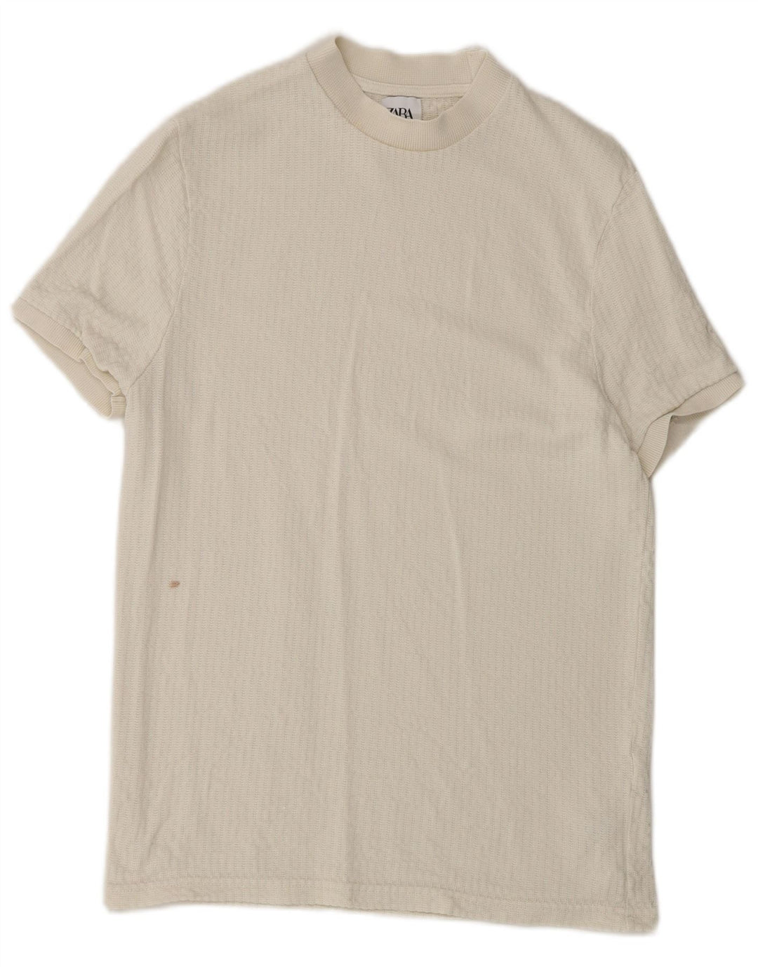 T-shirt Zara da uomo Top Small bianca in Lyocell