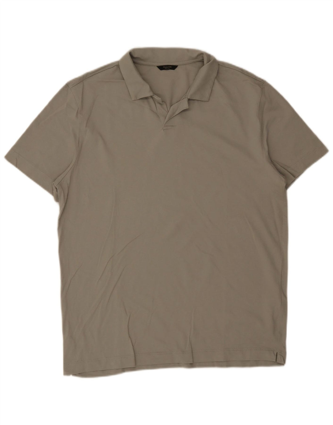Polo da uomo Massimo Dutti XL in cotone kaki