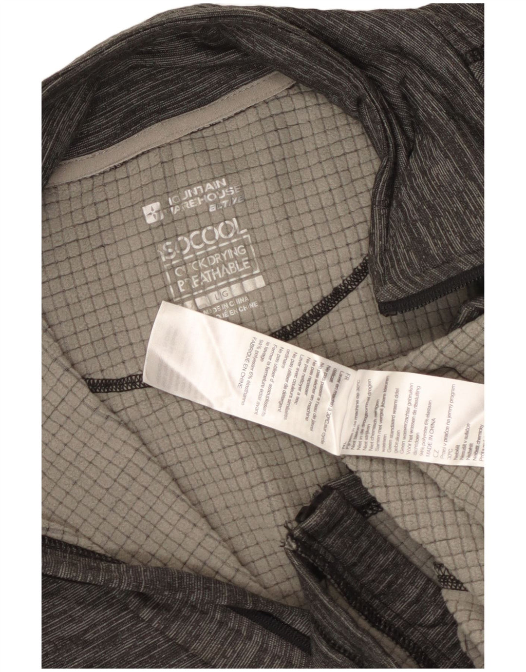 Giacca da tuta da uomo IsoCool Mountain Warehouse grande in poliestere grigio